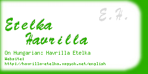 etelka havrilla business card